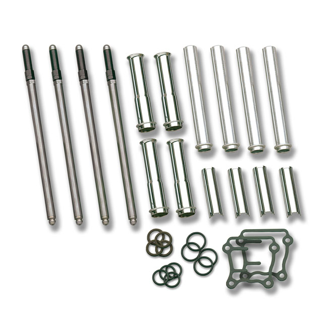 503574 S&S, Twin Cam adjustable pushrod & cover kit www