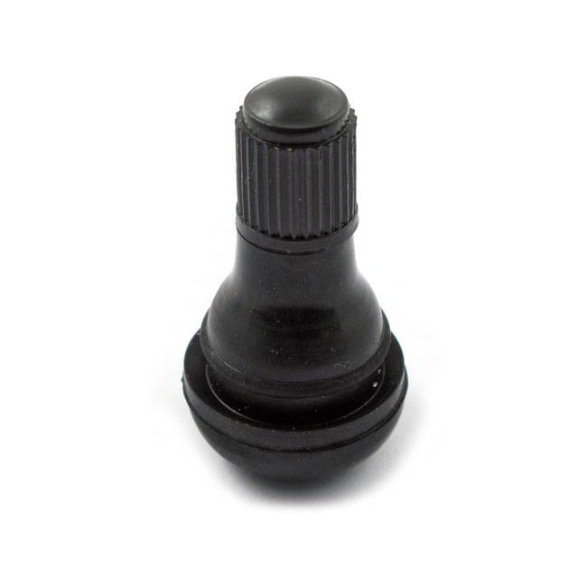 514737 Pressin tubeless valve stem. Plastic black cap