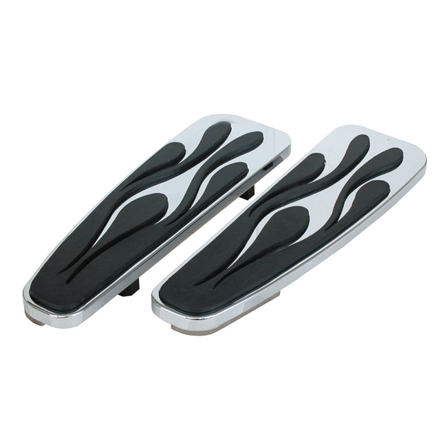 516856 Flamed floorboards. Chrome
