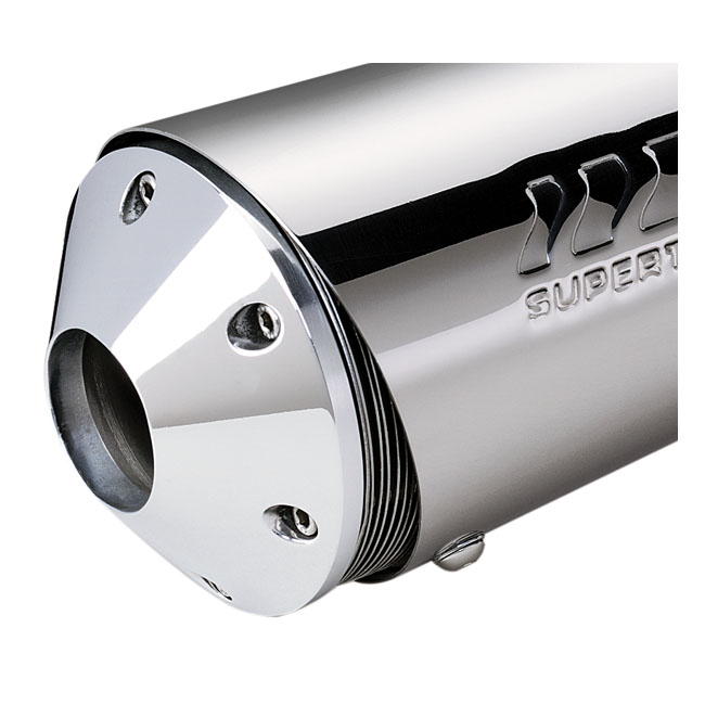 526819 SuperTrapp, open 4" end cap. Brushed www