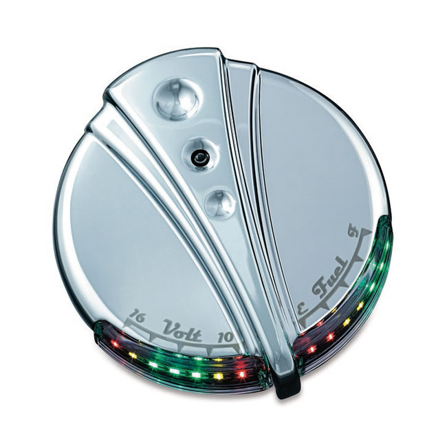 542753 KURYAKYN DECO LED FUEL & BATTERY GAUGE www