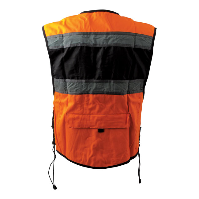 545450 BIKER REFLECTIVE VEST, ORANGE, XL3XL www