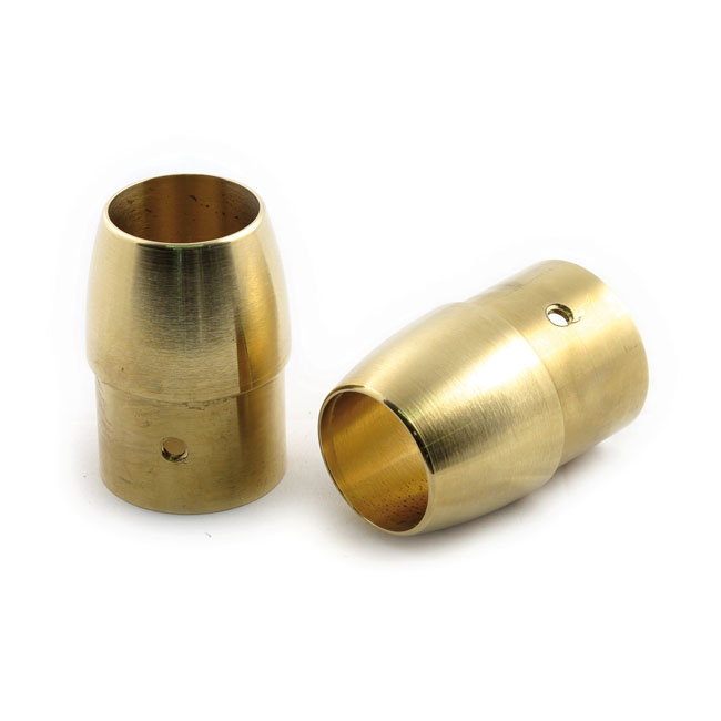 902847 Paughco, Brass exhaust tip set. 13/4" Tapered www
