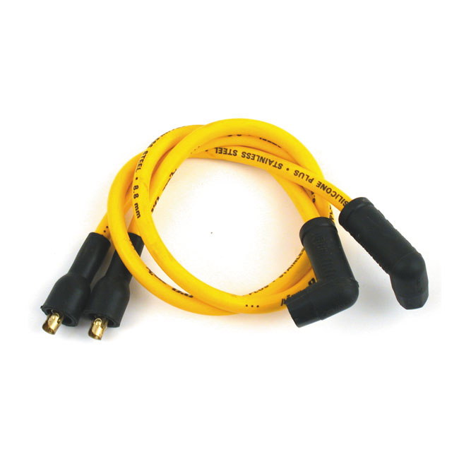 502920 Accel, 8.8mm supression core spark plug wire set. Yellow www