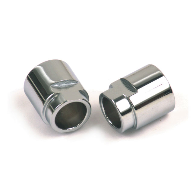 906270 Custom rigid axle spacer set. Chrome www