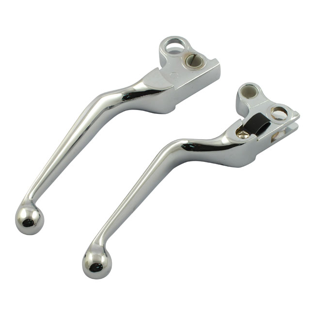 913396 Handlebar lever set, 93up style. Chrome www