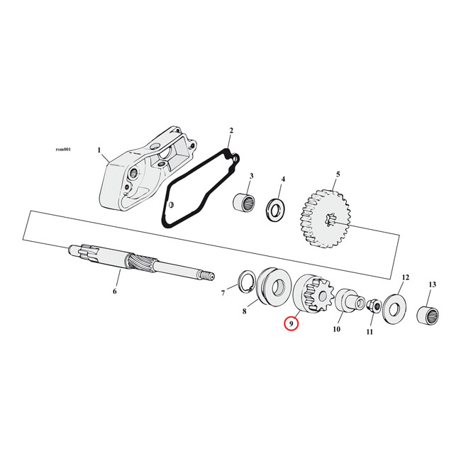 955507 Spyke, starter gear. Heavy Duty