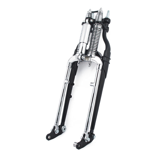 971597 Reproduction FXST Softail Springer fork. Chrome/Black www