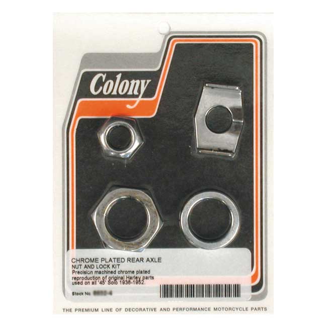 COLONY REAR AXLE NUT & LOCK KIT Downtown American Motorcycles